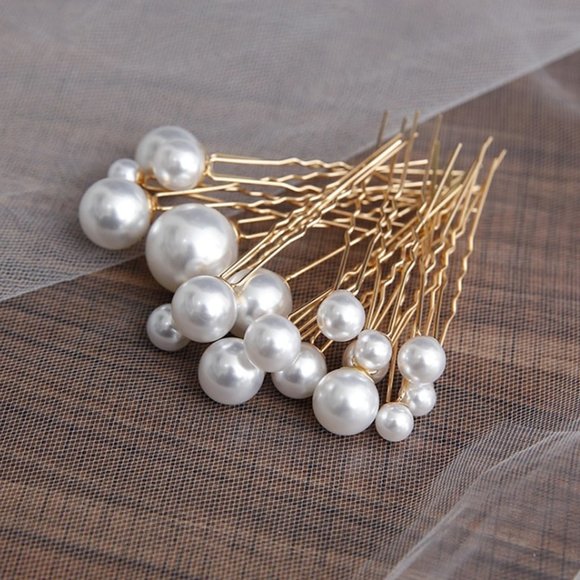 Set of 18 Bridal Hair Pins, Wedding Accessory, Pearl Pin, Wedding Hair C… - Picture 6 of 10